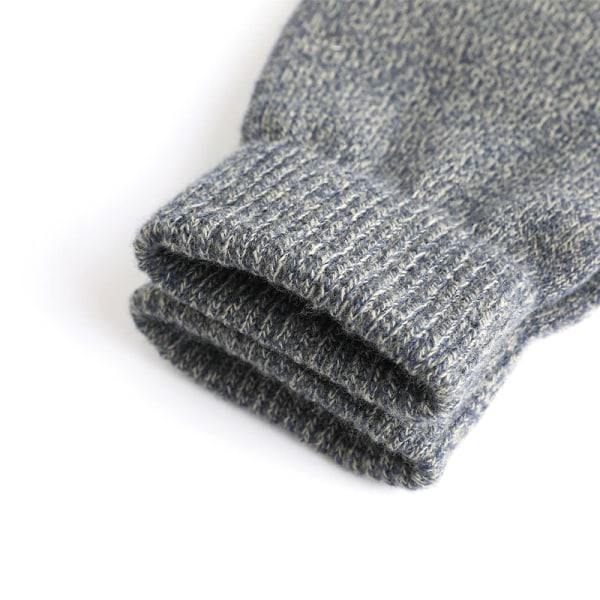 Vinterstrikkede varme handsker Tykke ensfarvede varme Touch Warm Ridi GRÅ OneSize GRAY OneSize