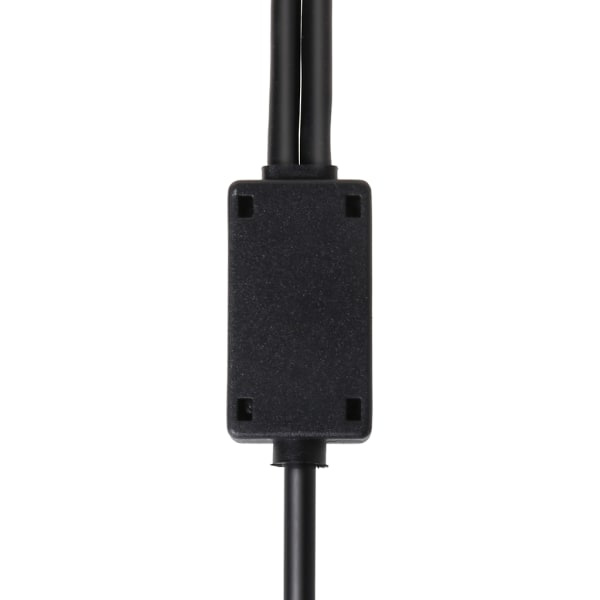 Svart flygheadset-adapter för buss XLR till GA (dubbelkontakt) Pilotheadset-adapter