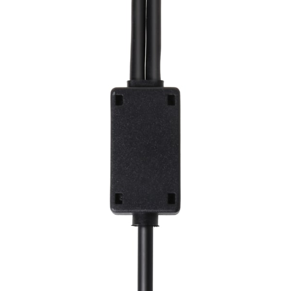 Svart flyhodetelefonadapter for buss XLR til GA (dobbel plugg) Pilothodetelefonadapter
