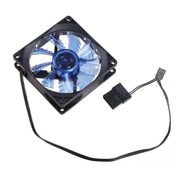 90mm 9025 PC-vifter for stasjonær PC, kabinettvifter, 12 LED-lys, RGB, høy ytelse og stille CPU PC-kjølevifte, blå