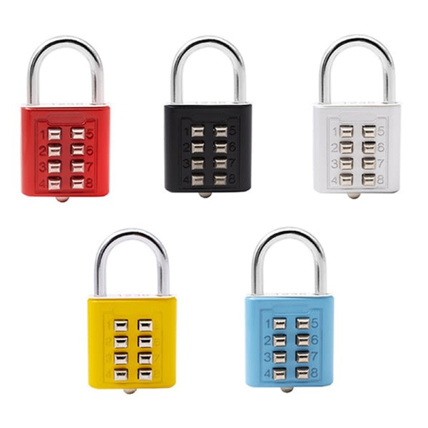 Kodekombination hængelås rejsetaske til bagage Smart Lock Kode A Gul