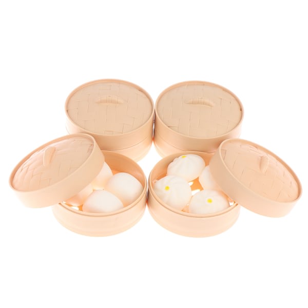1 sæt dampfyldte bolle antistress langsom rebound parodilegetøj hvid 1# White 1#