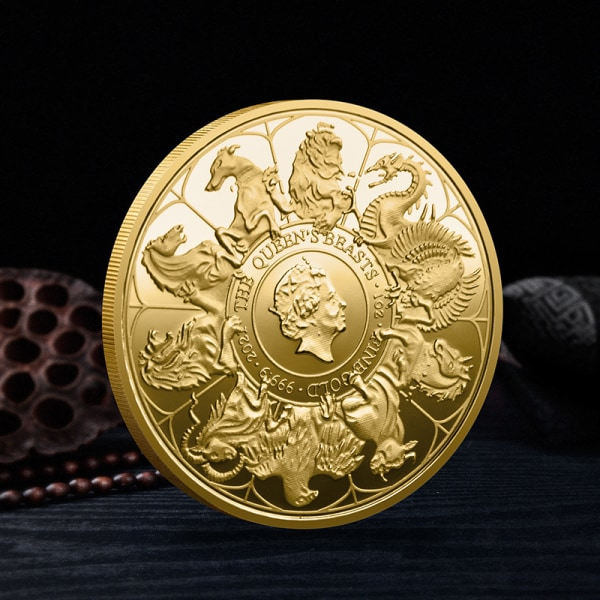Jubilæumsmønt UK Queen Queen Elizabeth II Mønt Queen Eli Silver