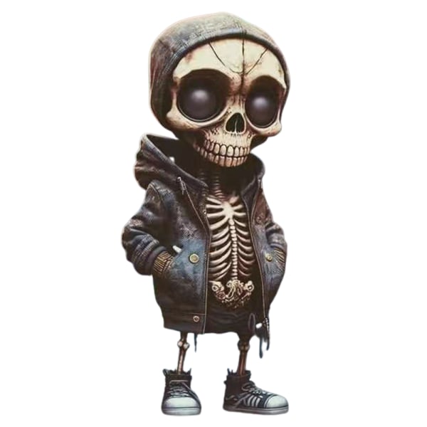 1 Packl Skull Statue Söt Skull Collection Rolig present för älskare B 15cm