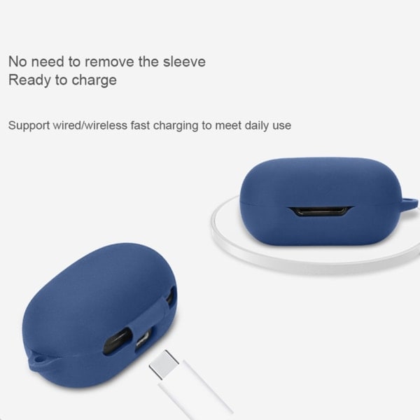 Kompatibel med TOZO Case X1 Stødsikkert headset etui Slagfast cover Anti-støv vaskbart cover Sort Black