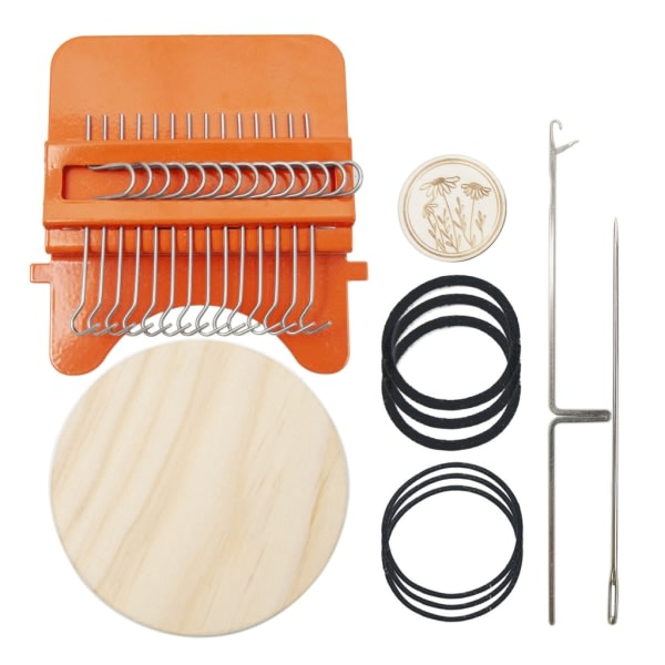 Mini Darting Maskin Liten Strikke Maskiner Lett å Bære Liten Vev Husholdning Strikke Maskiner for Å Lage Jeans null - Dress en