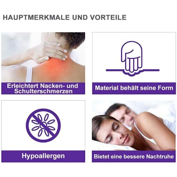 U-formad anti-snarkkudde för sidosovare, nackstöd, resehuvudstöd, vit