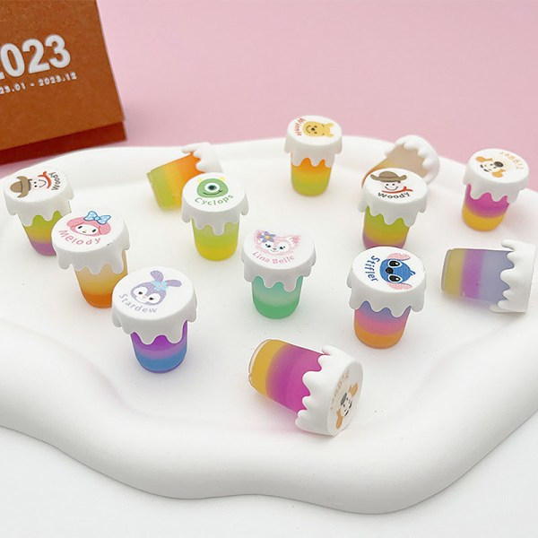 10 stk. Mini Luminous Honey Tea Jams Cup Dukkehus Miniature