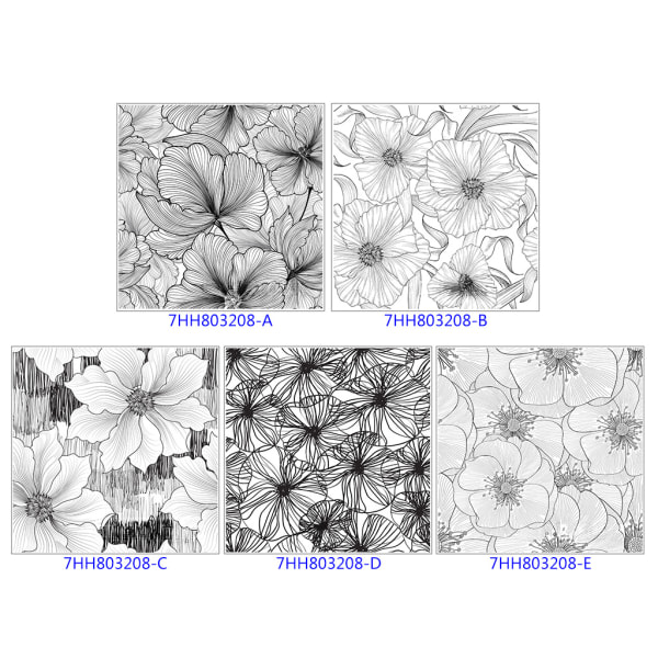 Blomsterbaggrund DIY Silikon Klar Stempel Klistermærke Scrapbog Embossing Album null - OS136