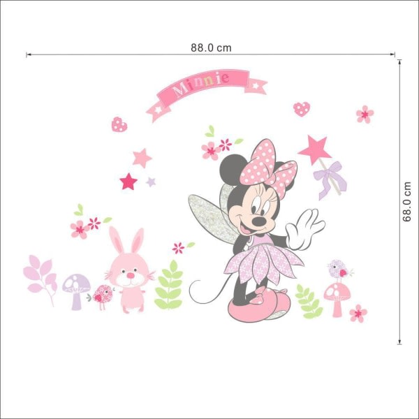 Musse Wall Stickers Minnie och Musse Wall Stickers Barn Mic