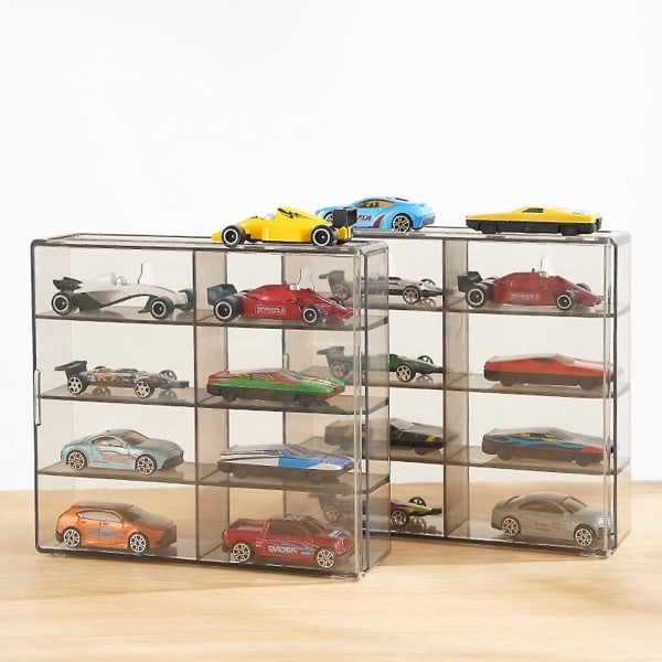 1:64 För Hot Wheels Display Box Bilmodell Leksaksskåp Rack För Hot Wheels Bilar Diecast Förvaring Akryl Dammtät Display Box A