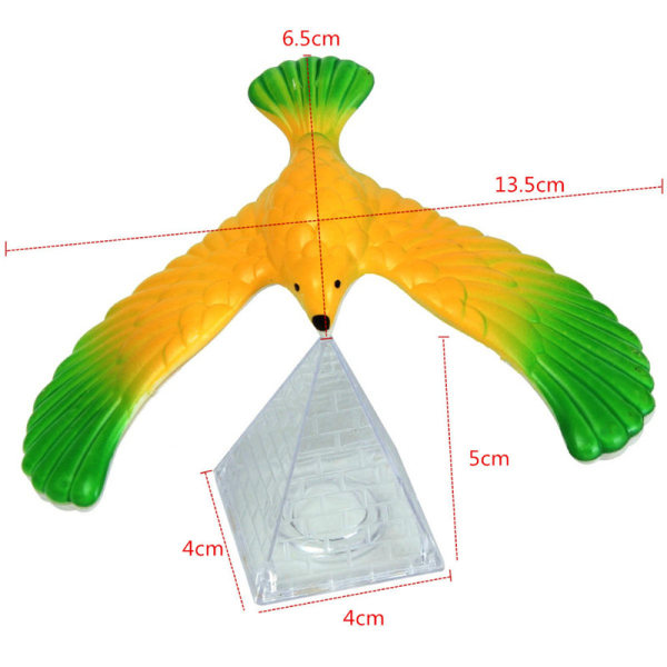 3st Magic Balancing Bird Science Skrivbordsleksak Barn som lär sig Gi Multicolor 3st Multicolor 3pcs