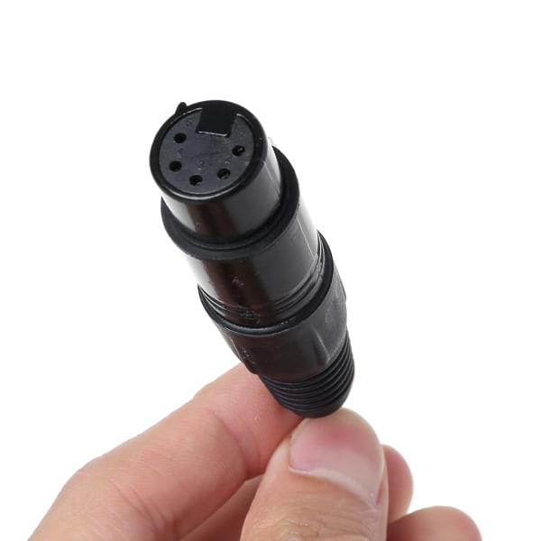 Svart flygheadset-adapter för buss XLR till GA (dubbelkontakt) Pilotheadset-adapter