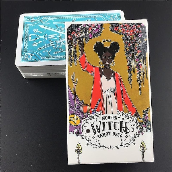 The Modern Witch Tarot Deck Guidebok Kort Spill Magisk Skjebne Spådomskort 44st Ts01
