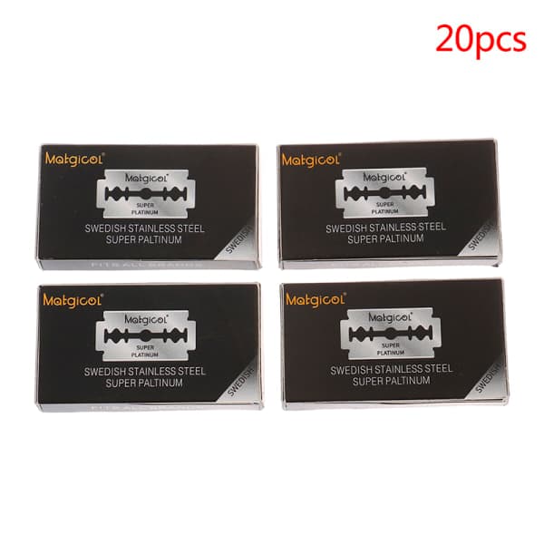 20 kpl kaksoisteräpartaveitsiä 20 pcs