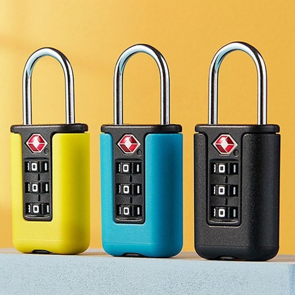 TSA Toldkode Lås til Rejsebagage med Ændring af Adgangskode Light Blue