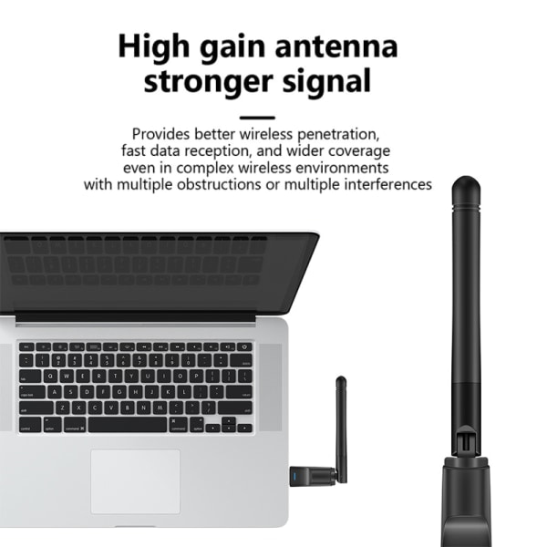 MT7601 Mini USB WiFi-adapter 150 Mbps trådlöst nätverkskort RTL8 Black RTL8188 Chip Black RTL8188 Chip
