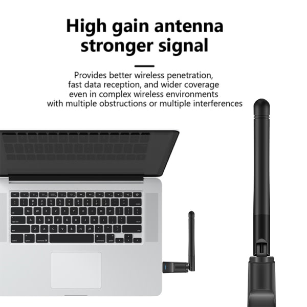 MT7601 Mini USB WiFi-adapter 150 Mbps trådløst netværkskort RTL8 Black RTL8188 Chip Black RTL8188 Chip