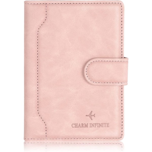 Plånbok med passhållare, rosa null ingen