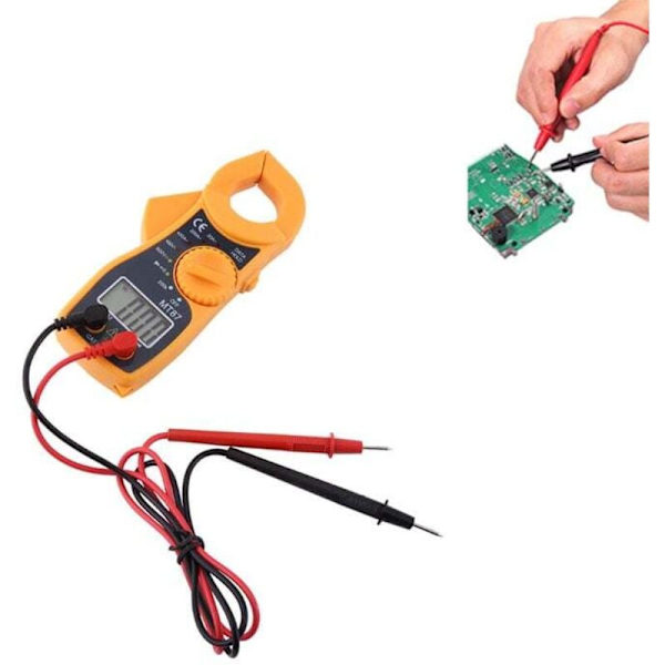 Digital klem-multimeter AC DC voltmeter ammeter ohmmeter spændingstester