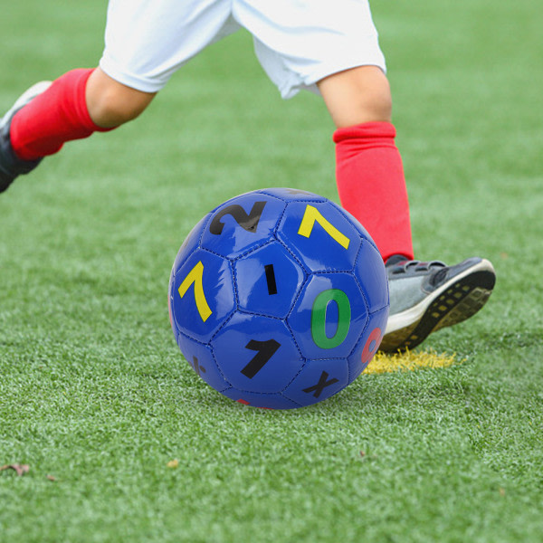Barn Utomhus Sport Fotboll Fotboll storlek 2 Träningsutrustning (lila nummer)