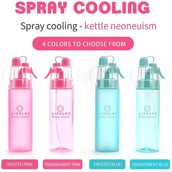 400 ml sprayvattenflaska BPA-fri sportvattenflaska