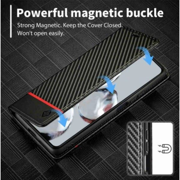 Carbonfiber-tekstur etui til Xiaomi 12T