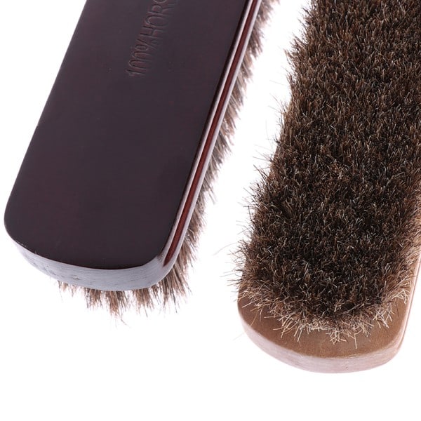 Tagel Skoborste Polish Naturläder Äkta hästhår Sof 14cm C 14cm C
