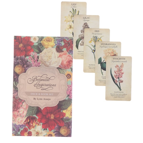 Botanisk blomma Oracle Card Tarot Botanisk inspiration Divina Multicolor en one size