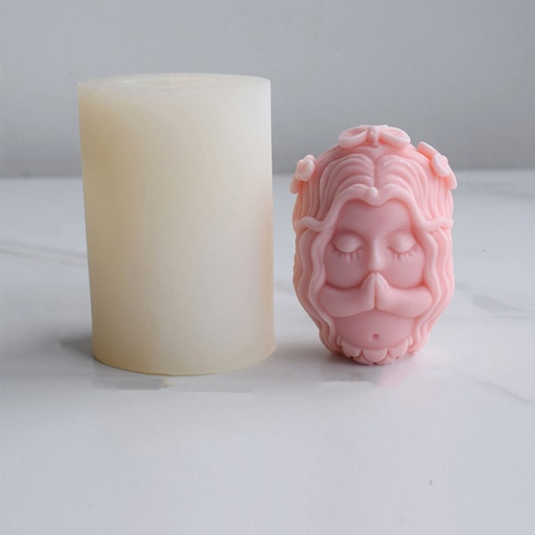 Mini 3D djurhartsform sjöjungfrur rävar flicka epoxihartsform silikon tårtdekorationsform DIY aromaterapihantverk null - C