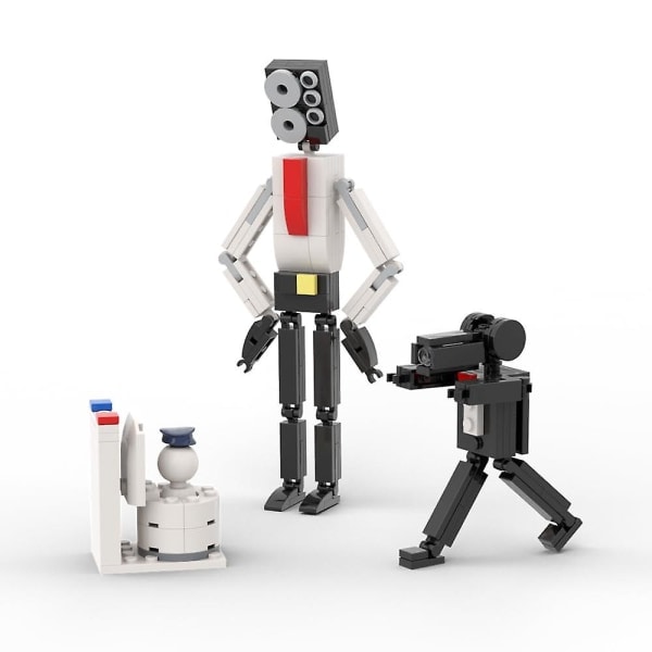 Skibidi-sæt, heta videokarakterer Skibidi Toiletspil Samleobjekt Model Action Figur Legetøj Gaver A 3Pcs