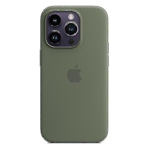 Silikonikotelo iPhone 14 Pro -puhelimelle Olive