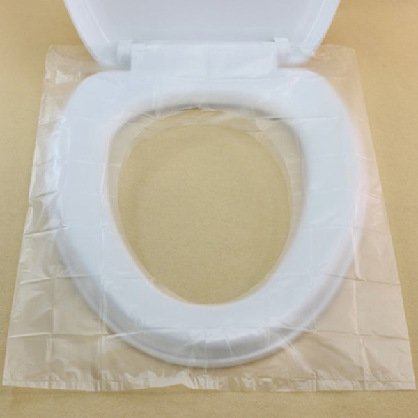 50 stk Engangs Toilet Cover Bærbar WC-Sæde Toiletklap til Børn og Voksne Pottetræning Rejsetilbehør