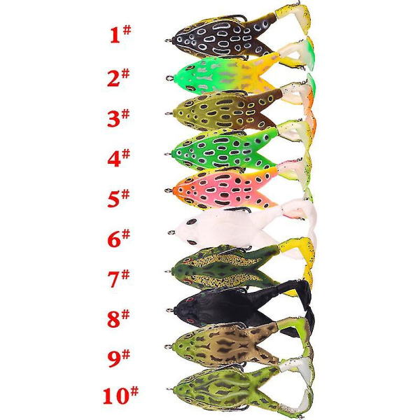 Roterende dobbeltbeint Thunderfrog 9cm/13,7g Flytende utendørs fiske biomimetisk agn