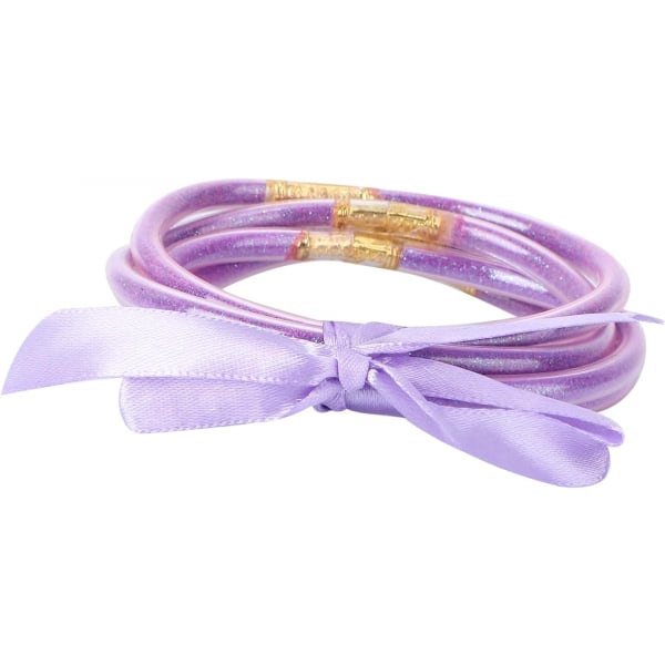1. bånd glitter armbånd lilla harpiks Miss Foder
