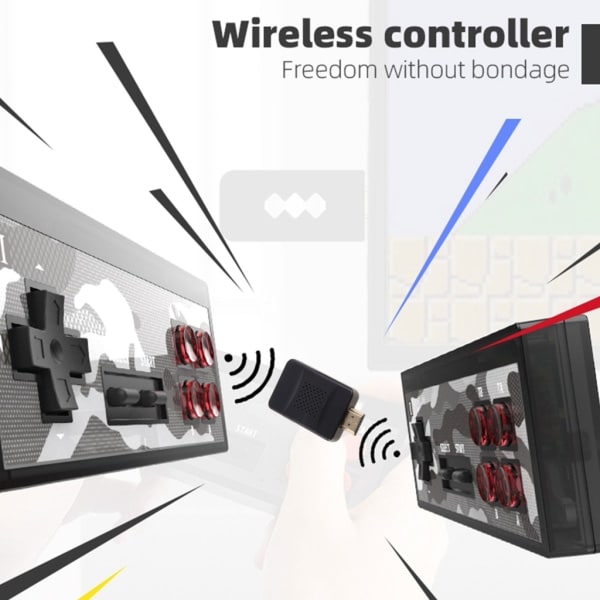 Y2 Game USB Trådlös Konsol Klassisk Spelpinne Videospelkonsol 8 Bit Mini Retro Controller HDMI Kompatibel Spelare 2