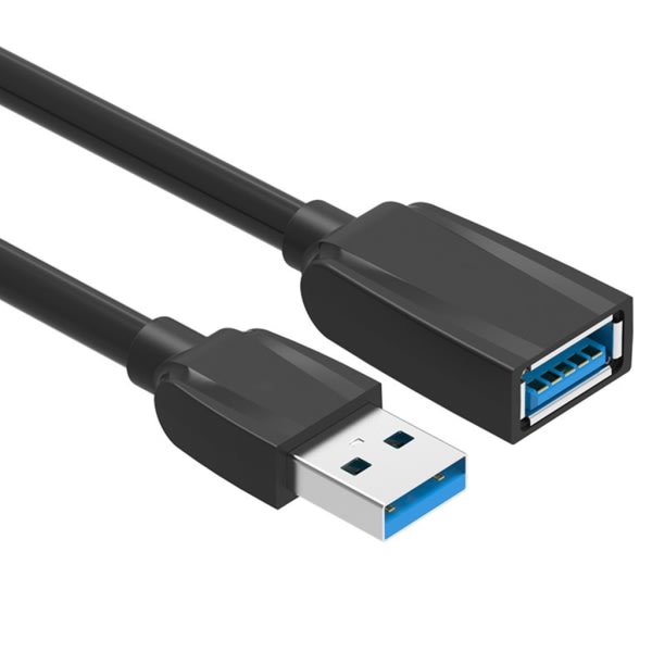 USB3.0 Forlengelseskabel 0,5m/1m/1,5m/2m/3m Hann til Hunn Forlenger for Telefon Mus 2m