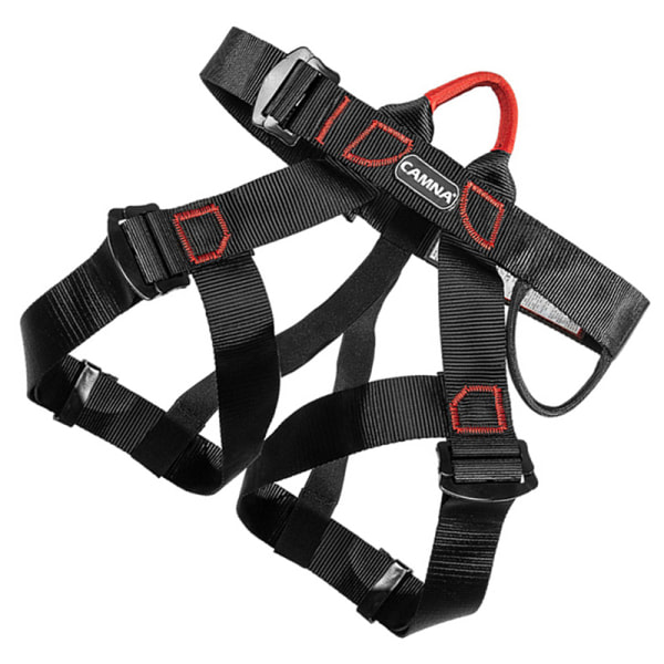 Klättringssäkerhetsbälte Utomhusklättring Utomhus Expand Half Body H Svart One size Black One size