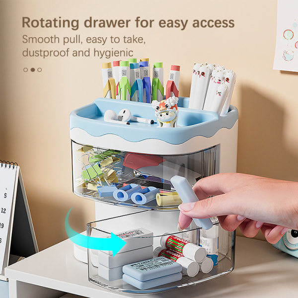 Praktisk multifunktionel organizer Penneholder kosmetik A1