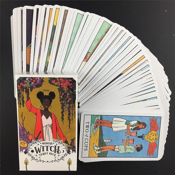 Moderni Tarot-korttipakka opaskirjan kanssa pöytäkorttipeli maaginen ennustaminen 78 kpl tt53 none 78pcs tt53 none