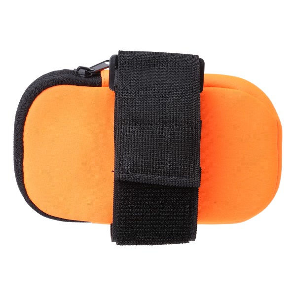 Löpararmsväskor för telefon Pengarnycklar Utomhussport Armpaketväska med headsethål Enkel stil löparmband Orange
