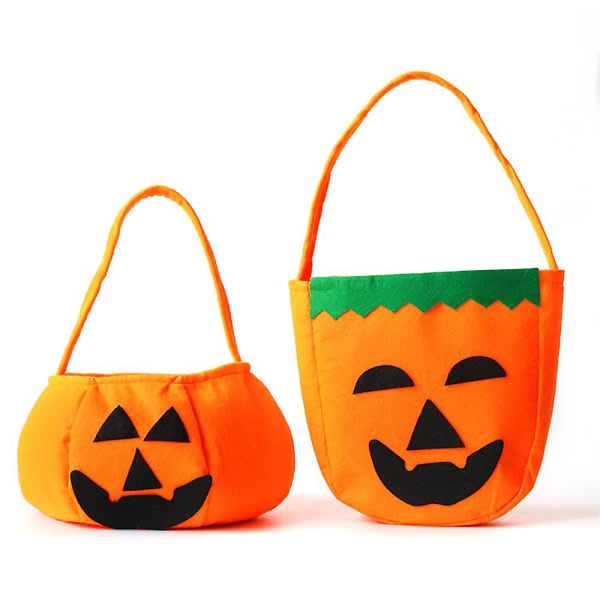 Halloween pumpa godispåsar för barn, trick or treat påsar Non-woven