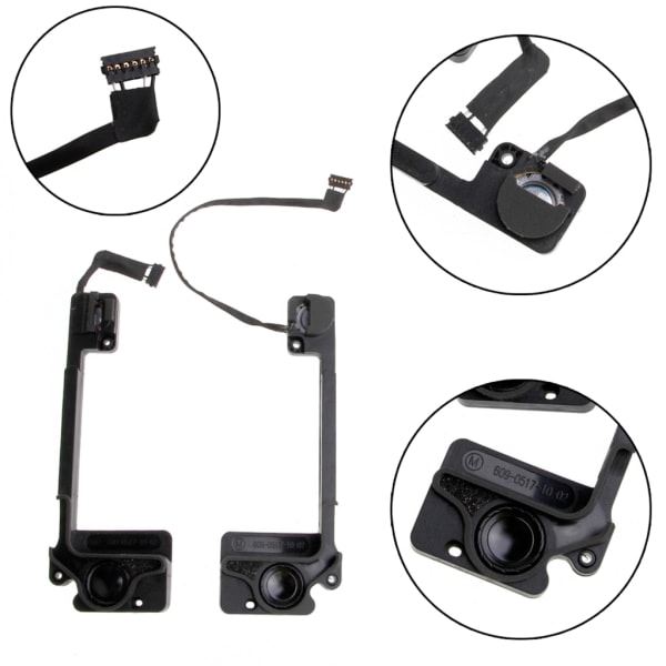 Vasen/Oikea kaiutin Pro 13\" Retina A1502 sisäkaiuttimille 2013-2015 923-0557 923-00509 Oikea