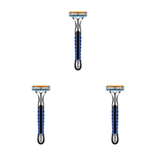 1/3 traditionellt utformad manuell rakapparat för smidig rakning 3Set 3Set