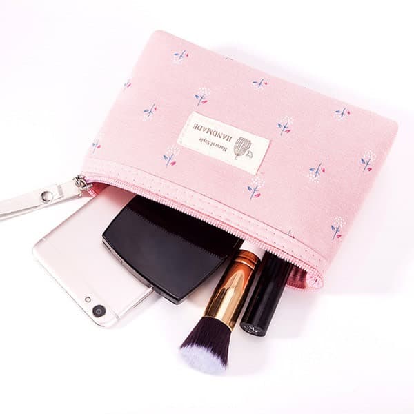 Kosmetikpung Make-up tas opbevaringstaske Design Blødhed Grå