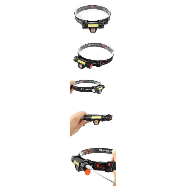 Hhcx-xanes Led Cnc dimmer pannlampa Vattentät Utomhuscamping Vandring Cykel Cykel Cykling Fiskeljus