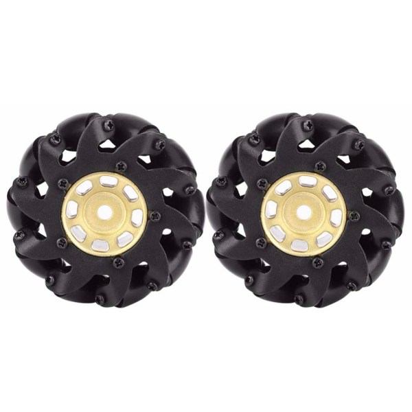 Stereo Crawler Universal Wheel Kestävä Crawler Universal Wheel 4WD:lle kauko-ohjattavalle autolle Muokattu Rc-auton päivitystarvikkeet