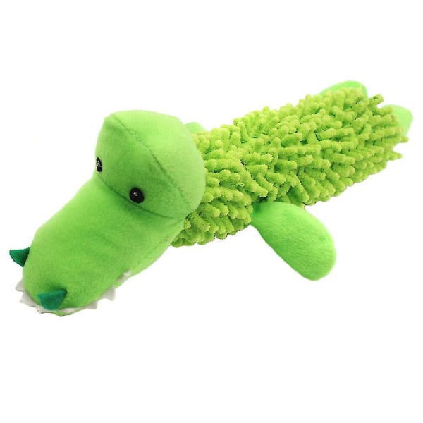 Tecknad hundplyschleksak Interaktiv Squeak Dog Toy Slitstark tuggleksak