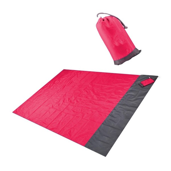 1/2/3/5 Strandfilt Vattentät Pocket Picknick Lakan Mat Snabb Red 140x200cm 1Set