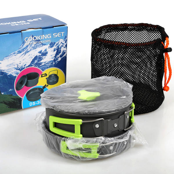 10-in-1 Campingkeittiövälineet Matkasovellussarja Oranssi